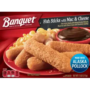 Fish Sticks with Mac & Cheese - Banquet