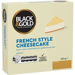 French Style Cheese Cake - Black & Gold