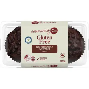 Gluten Free Double Chocolate Muffins - CommunityCo
