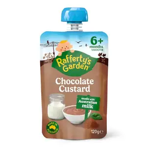 Baby Smooth from 6 Months Plus, Chocolate Custard with Milk - Rafferty's Garden