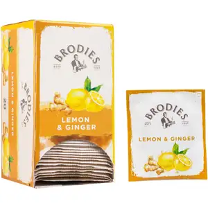 Lemon & Ginger Tea Bags - Brodies