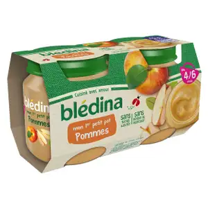 Baby Compote from 4-6 Months, Apple - Blédina