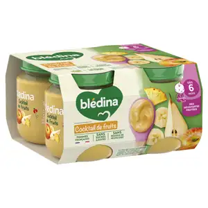 Baby Compote from 6 Months, Fruits Cocktail - Blédina