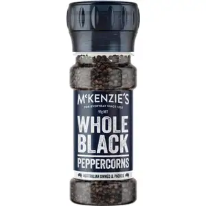 Whole Black Peppers - McKenzie's
