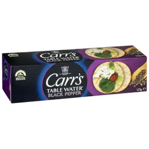 Table Water Black Pepper Crackers - Carr's