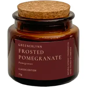 Frosted Pomegranate Candle - Classic Edition - Greenerlynn