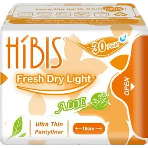 Aloe Plus Ultra Thin Pantyliner 16cm - Hibis