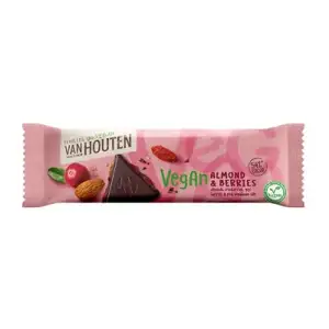 Vegan Almond & Berries Chocolate Bar - VanHouten