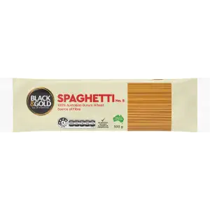 Spaghetti Nº5 - Black & Gold
