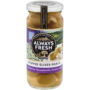 Garlic Stuffed Olives - Always Fresh