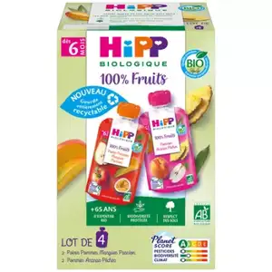 Baby Compote from 6 Months (Orange & Pink) - Hipp Biologique 