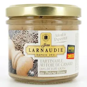 Duck Liver Spread White Pepper - Larnaudie