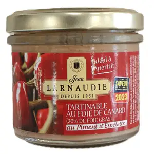 Duck Liver Spread Espelette Red Pepper - Larnaudie