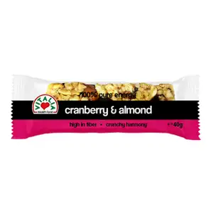 Pure Energy Cranberry & Almond Bar - Vitalia