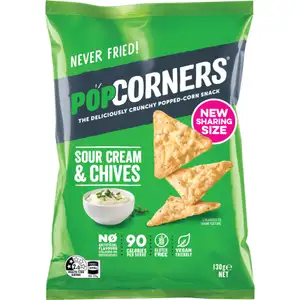 Sour Cream & Chives  Popped-Corn Snack - Popcorners