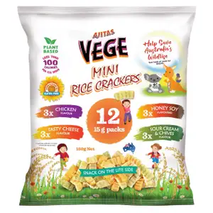 Vegan Mini Rice Crackers Mixed Flavor - Vege