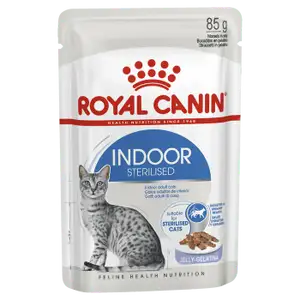 Indoor Sterilised Morsels in Jelly Pouch - Royal Canin