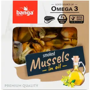 Smoked Mussels in Olive Oil - Banga