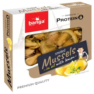 Smoked Mussels in Oil with Lemon - Banga