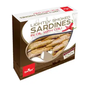 Lightly Smoked Sardines in Oil with Chili - Banga