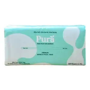 Pure White Premium Bamboo Facial Tissue - Pura