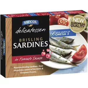 Brisling Sardines in Tomato Sauce - Safcol
