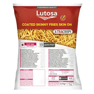 Gluten Free Coated Skinny Fries Skin On - Lutosa