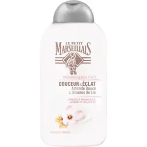 Gentle 2in1 Shampoo for Softness & Shine with Sweet Almond & Flaxseed - Le Petit Marseillais