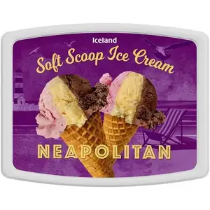 Neapolitan Soft Scoop Ice Cream - Iceland