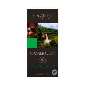 80% Cacao Cameroon Extra Dark Chocolate - Cachet