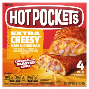 Ham & Cheddar Extra Cheesy Blasted Crust - Hotpockets