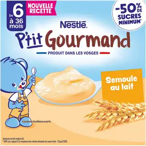 Gourmand Semolina Pudding from 6 Months - Nestlé