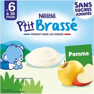 Brassé Apple No Added Sugar from 6 Months - Nestlé