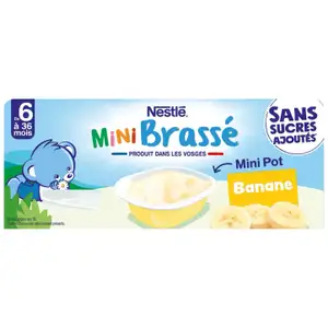 Mini Brassé Banana No Added Sugar from 6 Months - Nestlé