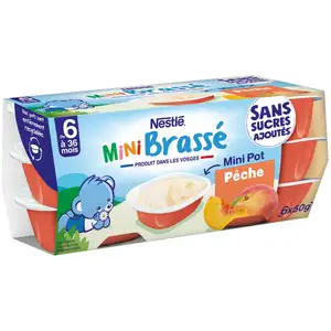 Mini Brassé Peach No Added Sugar from 6 Months - Nestlé