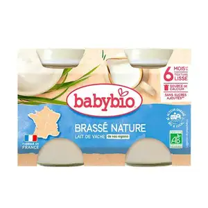 Brassé Nature No Sugar Added from 6 Months - Babybio
