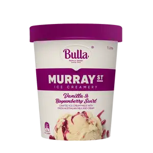 Vanilla & Boysenberry Swirl Ice Cream - Bulla