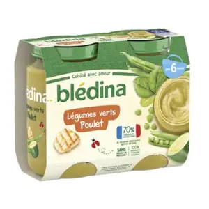 Baby Food from 6 Months, Green Vegetables and Chicken - Blédina