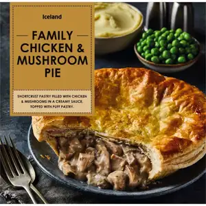 Family Chicken & Mushroom Pie - Iceland
