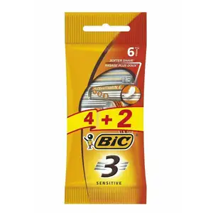 Sensitive 3-Blade Disposable Razor - Bic