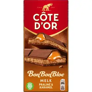 Praline & Caramel Bon Bon Bloc - Côte D'or