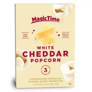 Gluten Free Microwavable White Cheddar Popcorn - Magic Time
