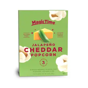 Gluten Free Microwavable Jalapeño & Cheddar Popcorn - Magic Time