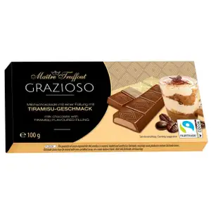 Milk Chocolate with Tiramisu Cream Filling - Maitre Truffout