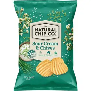 Sour Cream & Chives Flavoured Potato Chips - The Natural Chip Co.
