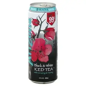 Black & White Iced Tea with Ginseng & Honey - Arizona