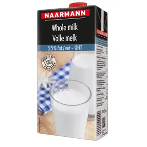 UHT Whole Milk 3.5% Fat - Naarmann
