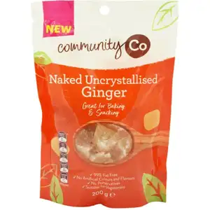 Naked Uncrystallised Ginger - CommunityCo