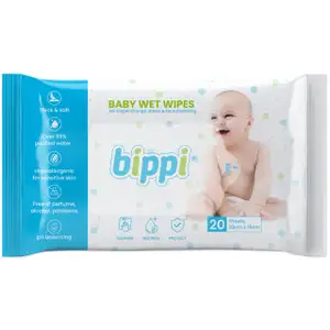 Baby Wet Wipes Hand & Face Cleaning - Bippi