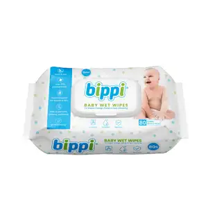 Baby Wet Wipes Hand & Face Cleaning - Bippi